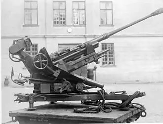 3,7&nbsp;cm FlaK&nbsp;37 в&nbsp;Морском музее Карлскруны, 1945&nbsp;год.