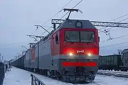 3ЭС6-1561 с грузовым поездом. Россия, Пермский Край, станция Кукуштан