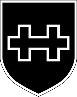 Эмблема 30-й дивизии СС (повёрнутый Двойной крест Ягеллонов)