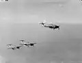 Звено Уирлуиндов в полёте над Западной Англией