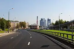 3-я Магистральная улица (вид от Звенигородской эстакады в сторону 2-й Магистральной улицы).