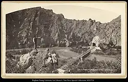 Железнодорожный мост через реку. 1889 год