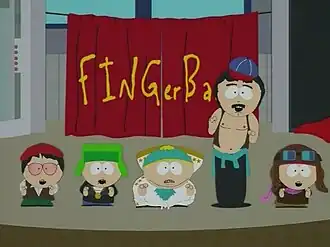 «Фингертрах» и Рэнди выступают с концертом.