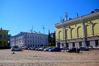 Соборная площадь. Бывший дом Александровой и кинотеатр «Выборг-палас»