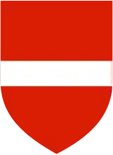 Эмблема дивизии — щит с цветами флага Австрии