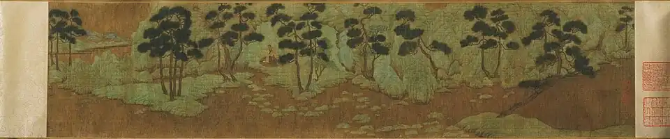 Чжао Мэнфу. Мысленный пейзаж Се Ююя. ок. 1287 года. Музей искусства Принстонского университета.