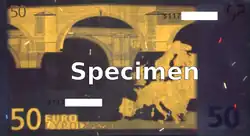 Тыльная сторона при 350 нм: волокна хорошо видны