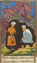 Абул Хасан. Дабшалим посещает Бидпая. Анвар-и Сухаили, 1604-1610,Британская библиотека, Лондон