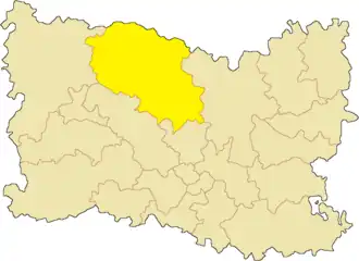 Кантон на карте департамента Уаза