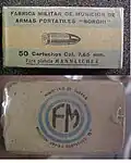 Патроны 7,65&nbsp;мм Mannlicher производства аргентинского DGFM