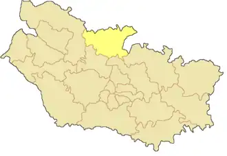 Кантон на карте департамента Сомма