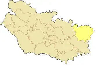 Кантон на карте департамента Сомма