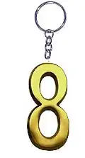 Брелок-цифра