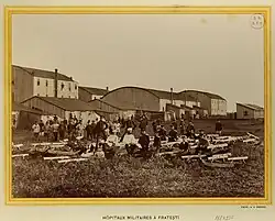 Строительство железной дороги Бухарест — Зимница, ЖДЧ Русской императорской армии.