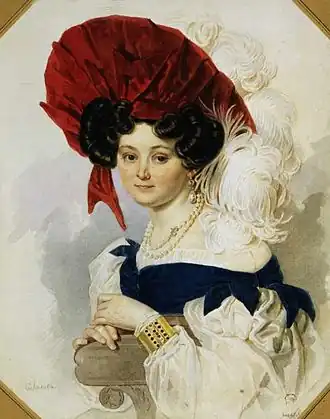 Акварель П. Ф. Соколова, 1830-е