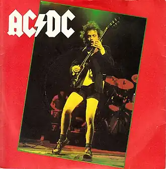 Обложка сингла AC/DC «Girls Got Rhythm» (1979)