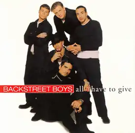 Обложка сингла Backstreet Boys «All I have to give» (1998)