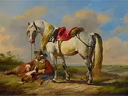 Отдых кавалериста