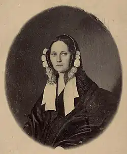 Фотографическая копия портрета А. В. Якушкиной работы В. Гебгардта, не позднее 1838, (акварель, гуашь, кость)