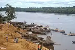 Добыча песка на Дибамбе