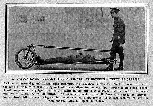 Каталка для перевозки раненных (ПМВ)