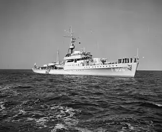 Hr.&nbsp;Ms. Van Speijk (F&nbsp;805), бывшая K-3, 1959&nbsp;год (артиллерийские установки 2&nbsp;×&nbsp;3,7&nbsp;cm SK&nbsp;C/30 демонтированы, вместо носовой установлен бомбомёт «Хеджхог», вместо кормовой вероятно Bofors 40&nbsp;mm L/60).