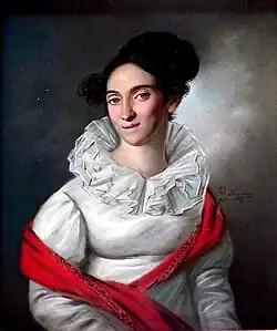 Портрет М. Е. Лазаревой,1817 г.