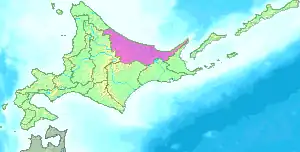 Охотск на карте