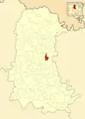 Расположение муниципалитета на карте провинции