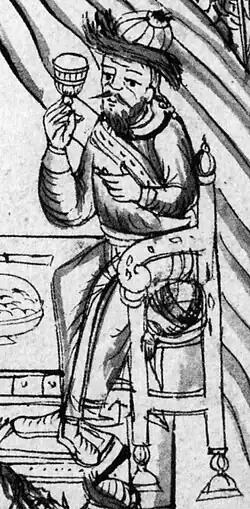 Рисунок из Ремезовской летописи, конец XVII — начало XVIII в.