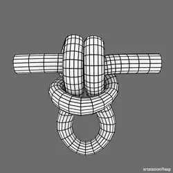 Русский булинь, Algonquin Bowline.Простая петля, симметричная, компактная.