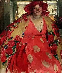 А. АрхиповУлыбающаяся девушка. 1920-е