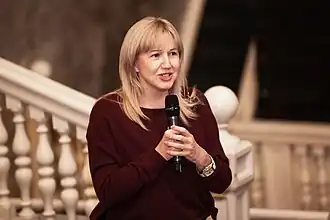 Надежда Абрамова на открытии первого фестиваля Digital Opera. Санкт-Петербург, Эрмитажный театр, 2019 год