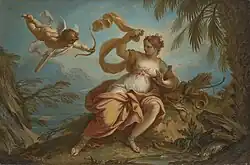 Диана и Купидон. 1750. Холст, масло. Частное собрание