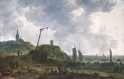 Побережье в Катвейке. Между 1650 и 1670. Дерево, масло. Рейксмюсеум, Амстердам