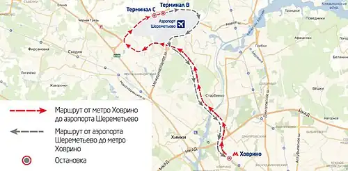 Маршрут экспресс-автобусов