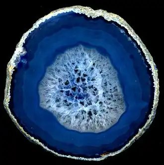 Синий агат