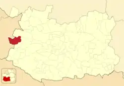 Расположение муниципалитета на карте провинции