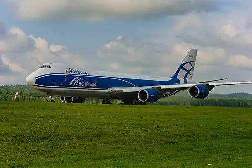 Boeing 747-8F (VQ-BVR) авиакомпании «AirBridgeCargo»
