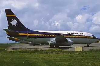 Boeing 737-200 в ливрее Air Nauru в 1978 году