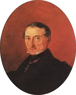 И. К. Айвазовский.Портрет А. И. Казначеева, 1847.