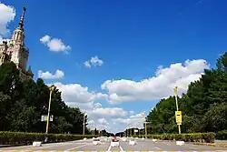 Улица Академика Самарского (вид от улицы Лебедева в сторону Университетской площади)