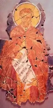 Фреска церкви Спаса на Ковалёве в Новгороде, 1380 год