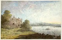 Мечеть Акбери в Раджмахале 1592—1607, картина Зиты Рам (1804)