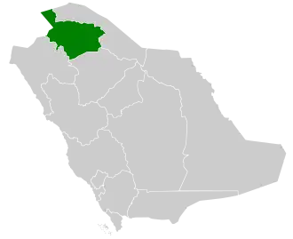 Эль-Джауф на карте