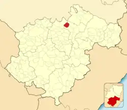 Расположение муниципалитета на карте провинции