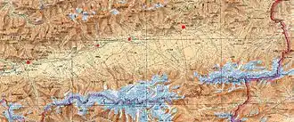 Карта Алайской долины