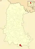 Расположение муниципалитета на карте провинции