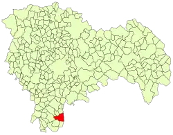 Расположение муниципалитета на карте провинции
