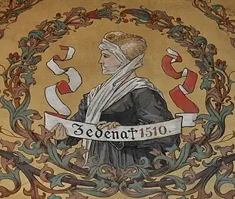 Сидония. Роспись XIX века из замка Альбрехтсбург.